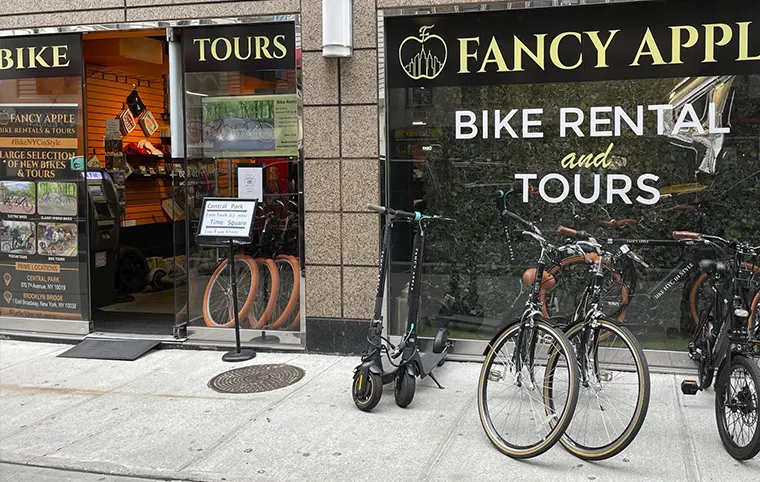 Storefront near Central Park